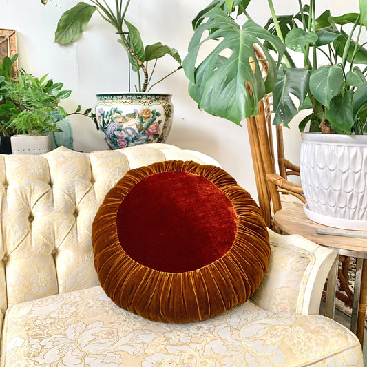 Sun Cushion | Golden Amber & Ruby Red