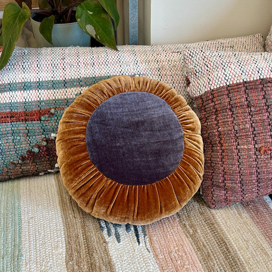 Dusty Orange + Antique Lilac Sun Cushion