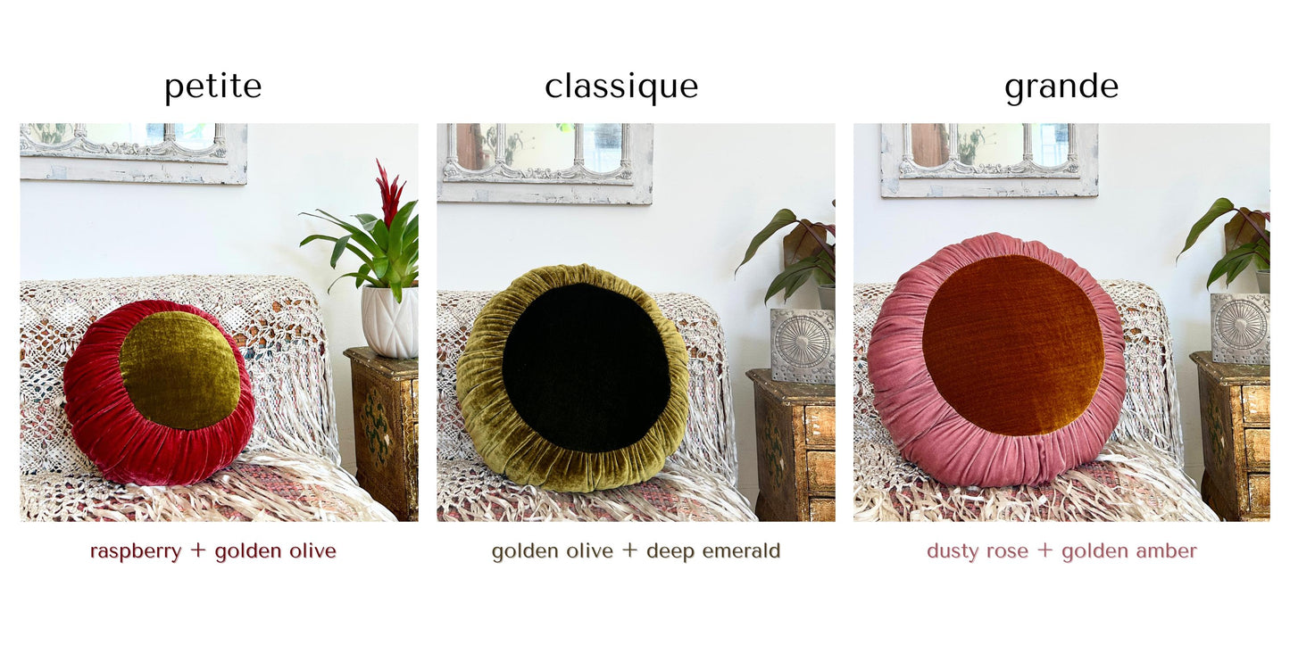 Sun Cushion | Golden Amber & Ruby Red