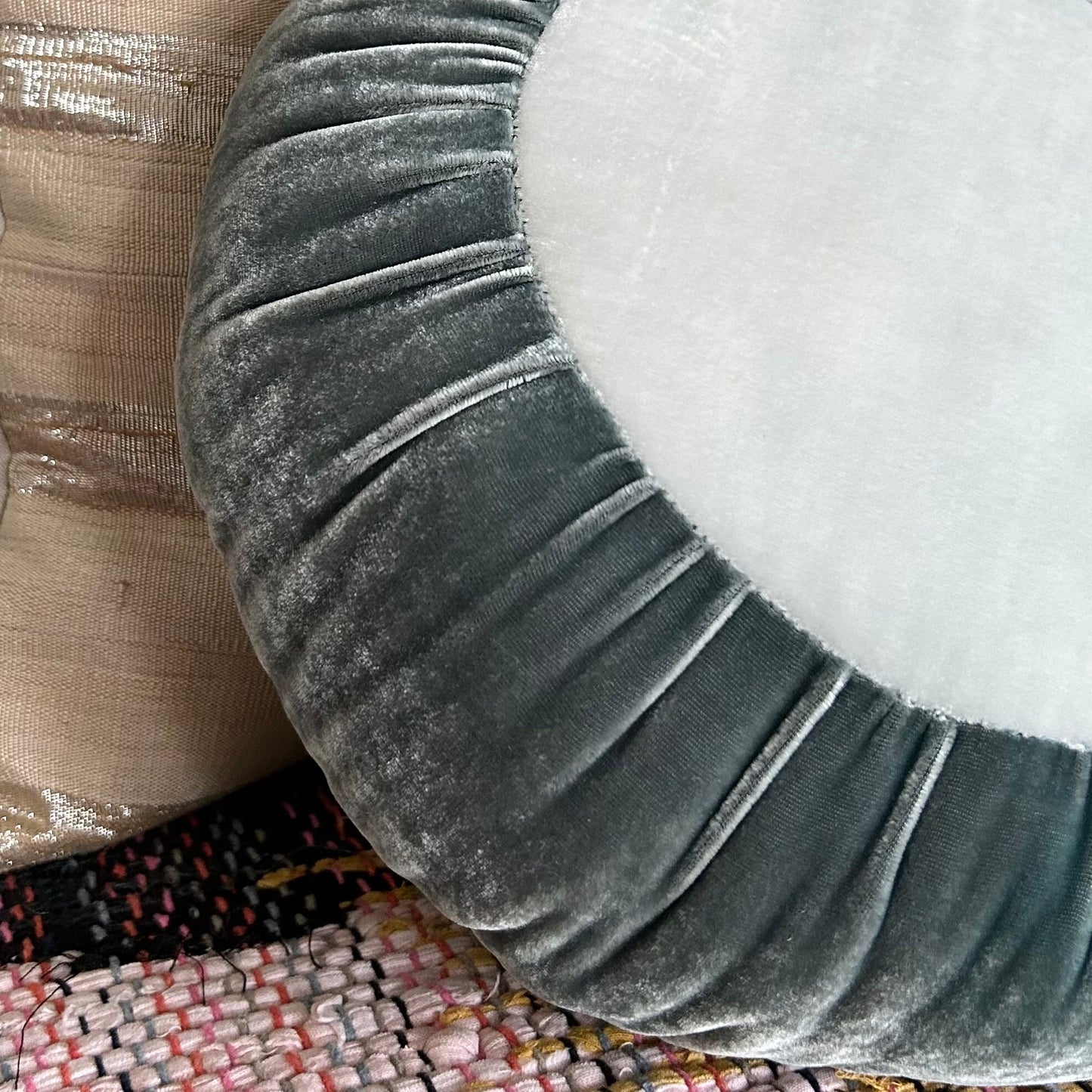 Sun Cushion | Teal Blue + Duck Egg