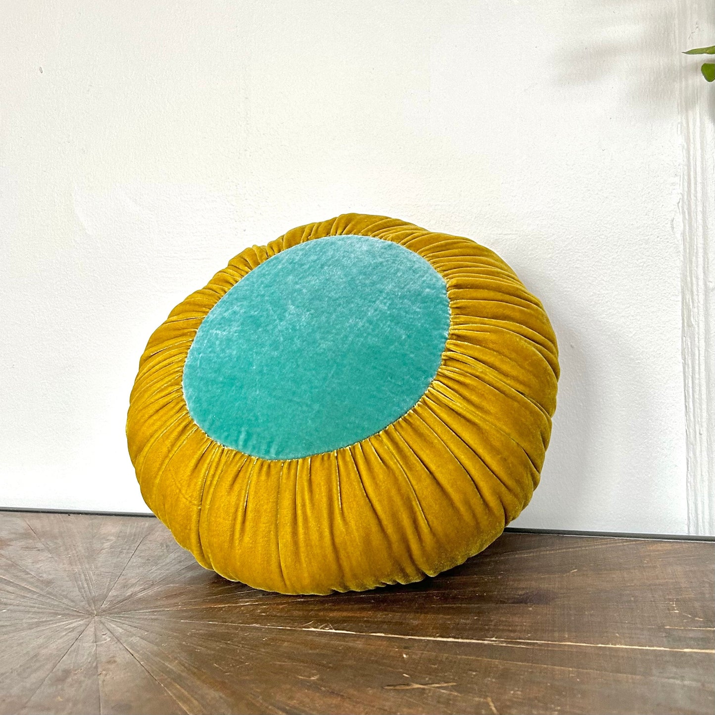 Sun Cushion | Chartreuse & Seafoam