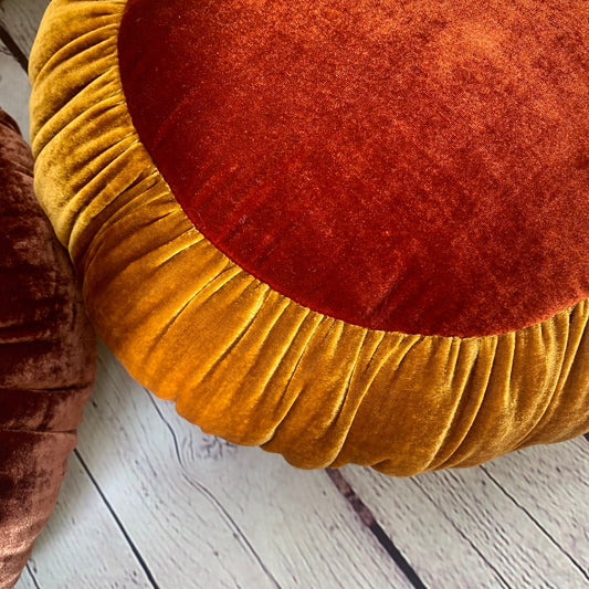 Sun Cushion | Golden Amber & Ruby Red