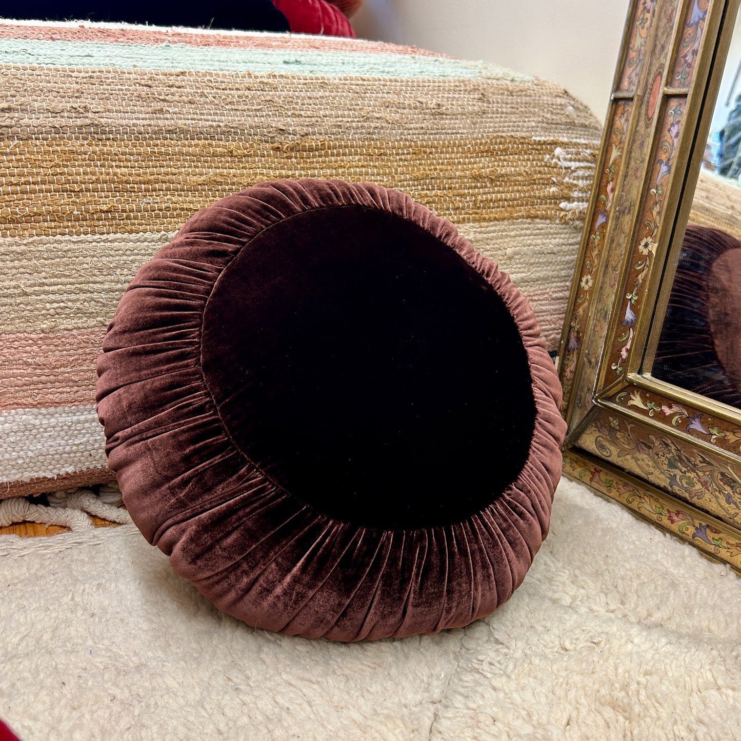 Chocolate Brown Sun Cushion