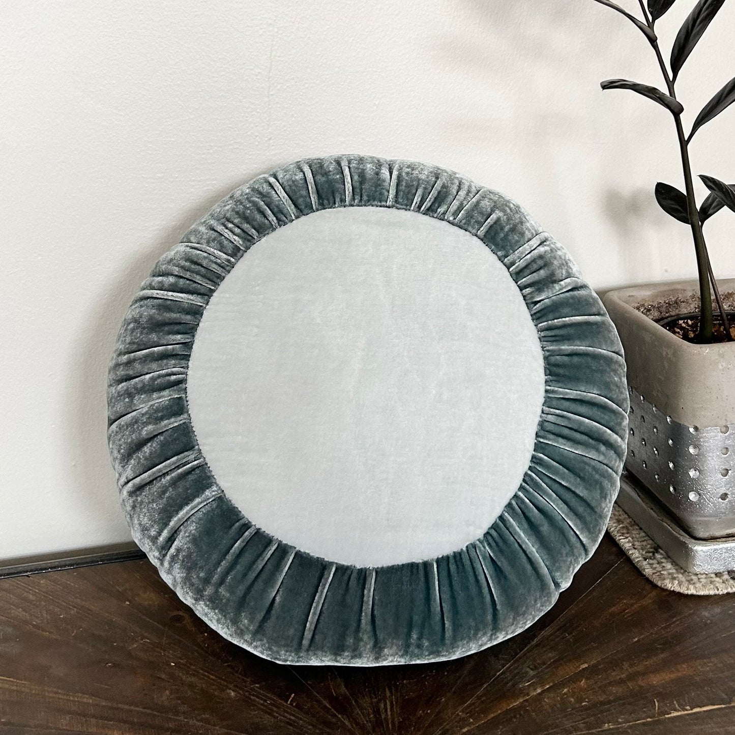 Sun Cushion | Teal Blue + Duck Egg